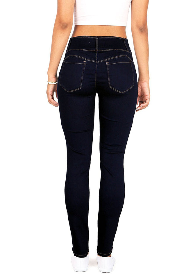 Wax De la Mujer de Cera Juniors Cuerpo Flattering Mid Rise Skinny Jeans