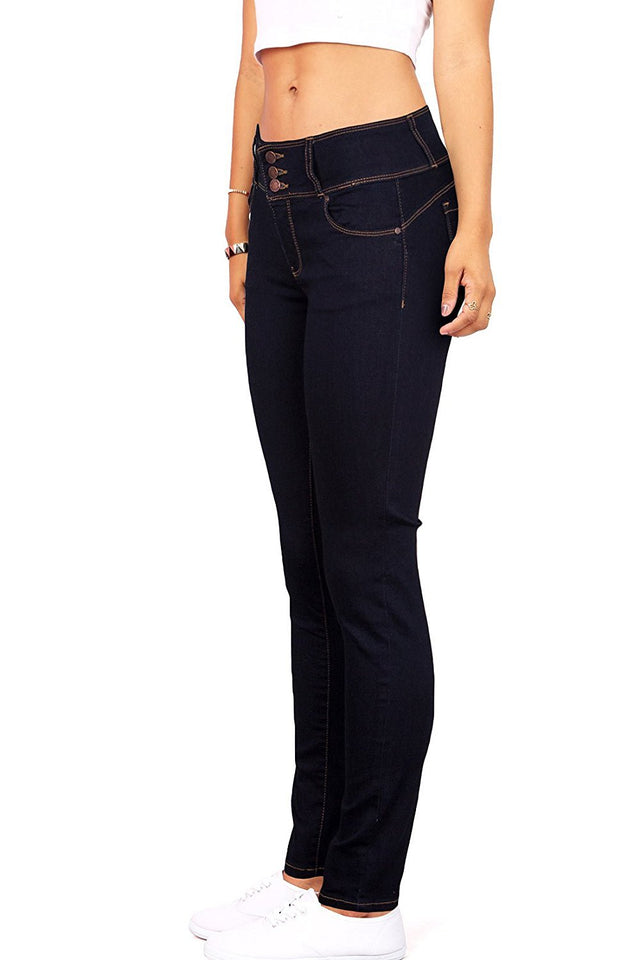 Wax De la Mujer de Cera Juniors Cuerpo Flattering Mid Rise Skinny Jeans