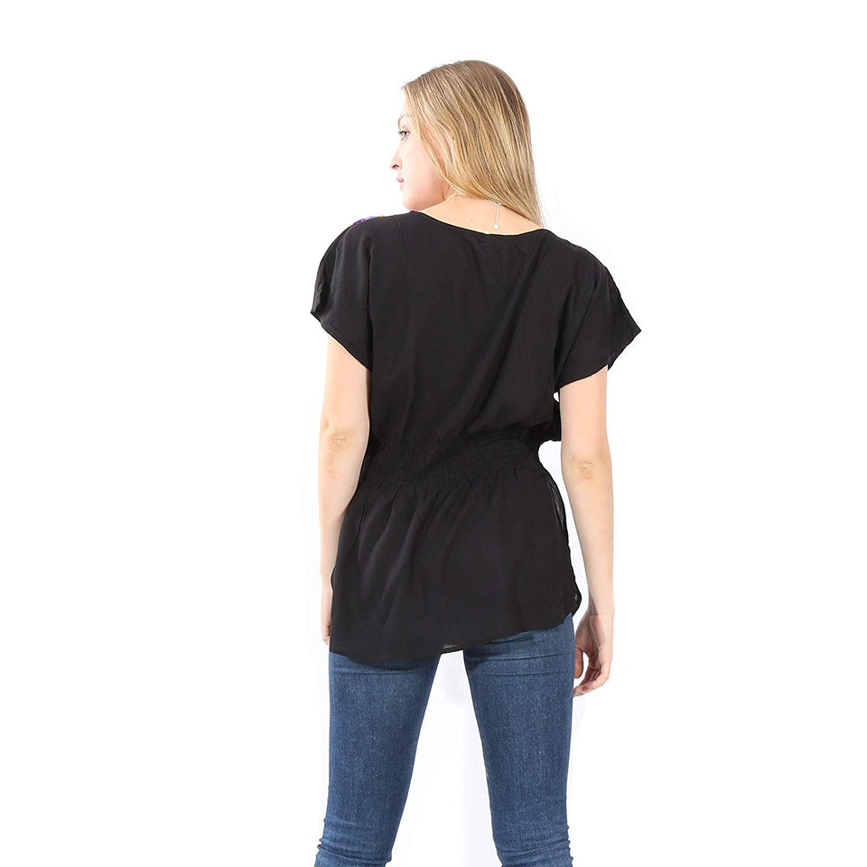 Village Venture- Blusa Casual Bordada 20196K