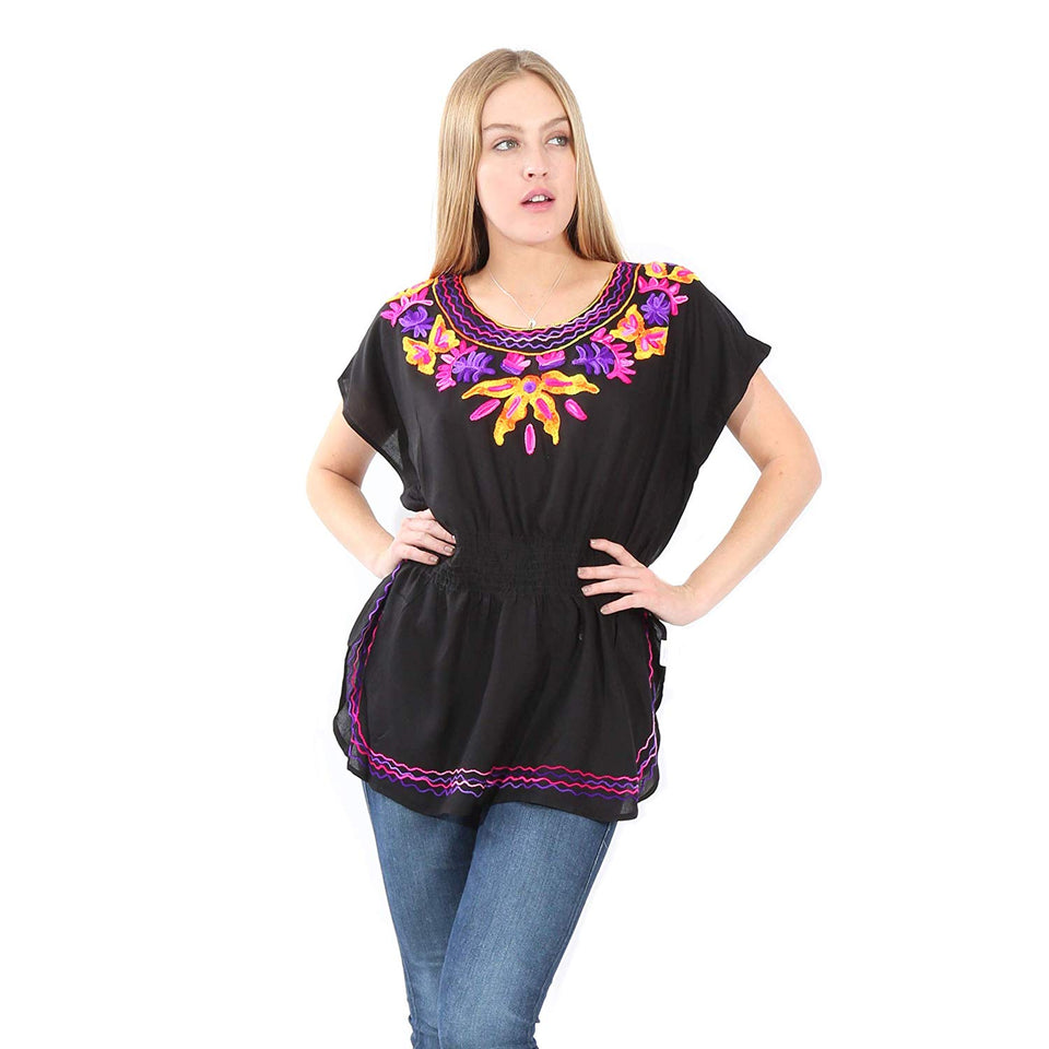 Village Venture- Blusa Casual Bordada 20196K