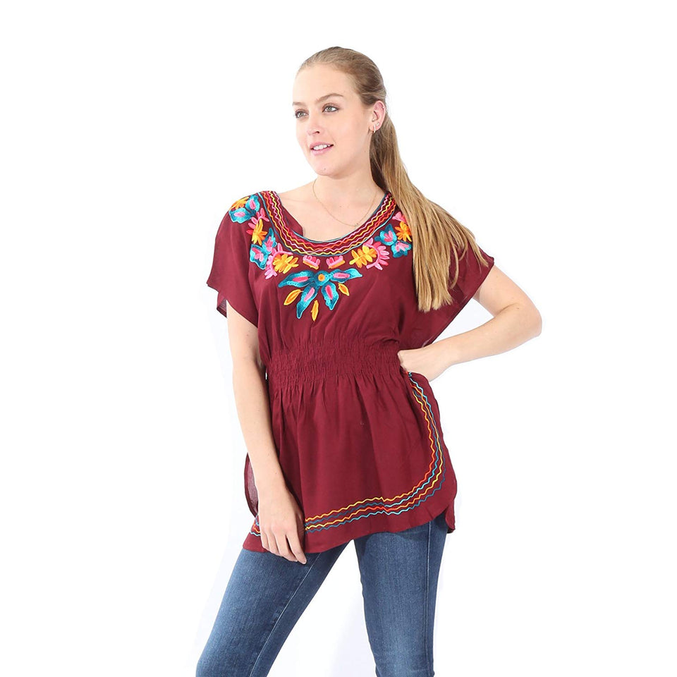Village Venture- Blusa Casual Bordada 20196K