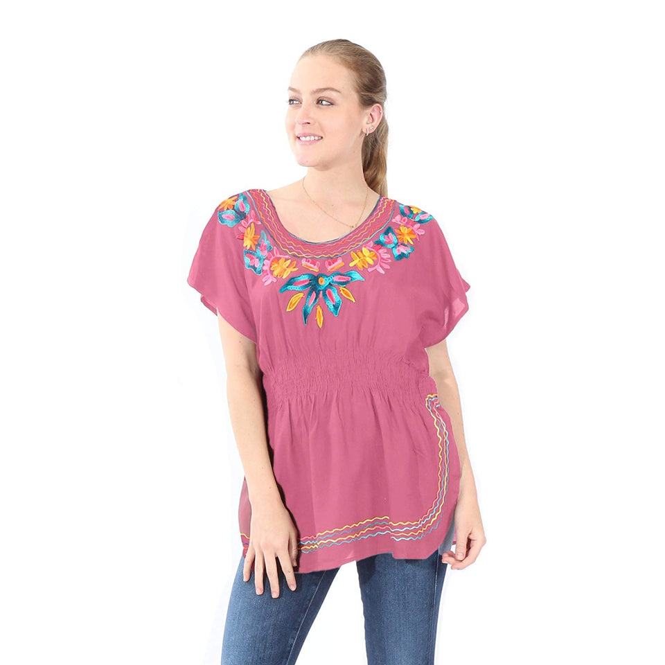 Village Venture- Blusa Casual Bordada 20196K