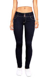 Wax De la Mujer de Cera Juniors Cuerpo Flattering Mid Rise Skinny Jeans