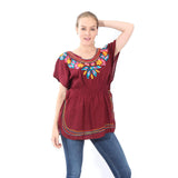 Village Venture- Blusa Casual Bordada 20196K