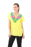 Village Venture Blusa Corre Kaftan Bordada-Primavera/Verano Fresca- Mod 20170K