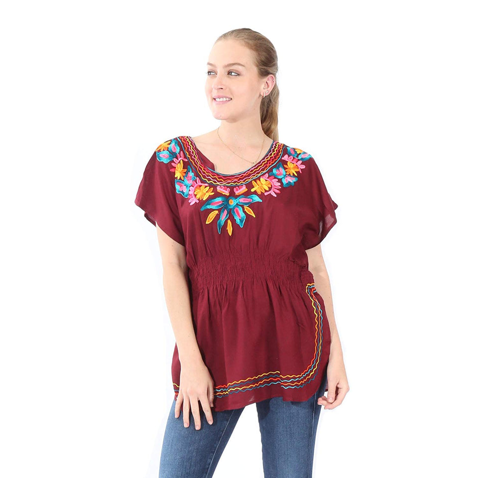 Village Venture- Blusa Casual Bordada 20196K