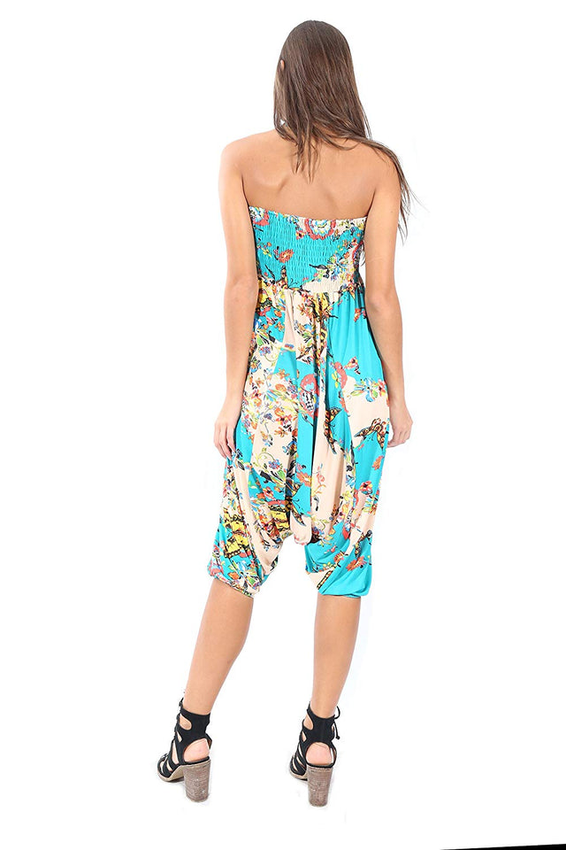 Village Venture- 3 EN 1 -Jumper -Pantalón -Blusa -Estampado de Flores y Mariposas -Unitalla-2954