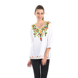 Village Venture- Blusa Casual Bordada 20161
