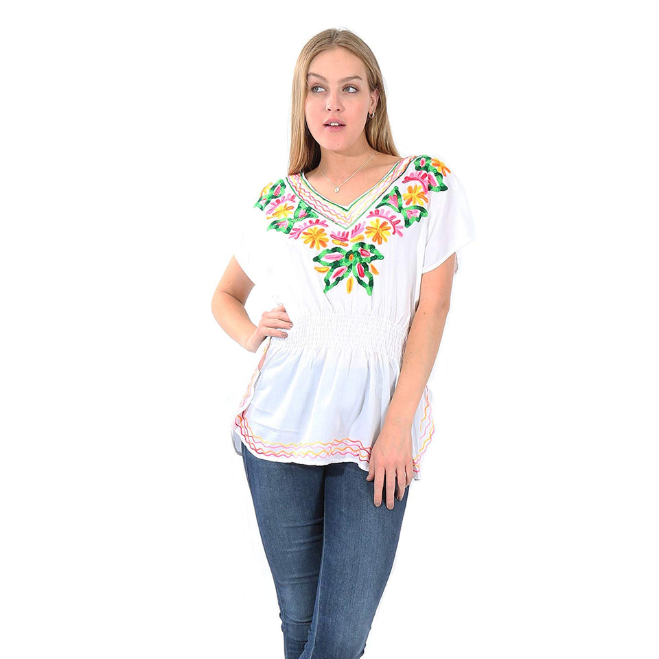 Village Venture- Blusa Casual Bordada 20196K