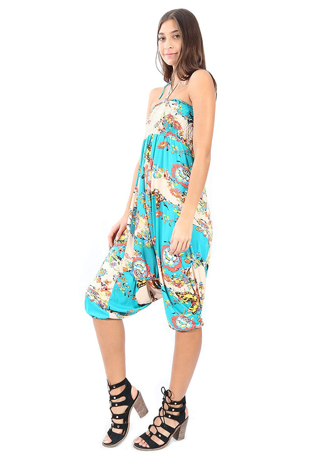 Village Venture- 3 EN 1 -Jumper -Pantalón -Blusa -Estampado de Flores y Mariposas -Unitalla-2954