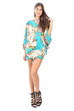Village Venture 3 en 1 Estampado de Flores con Mariposas (Jumper, Blusa y Pantalón Unitalla -Mod 2925