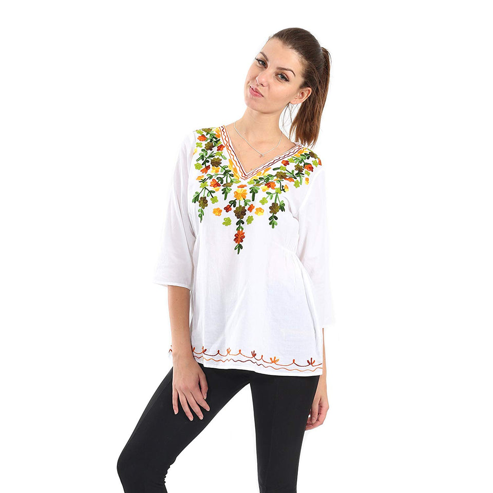 Village Venture- Blusa Casual Bordada 20161