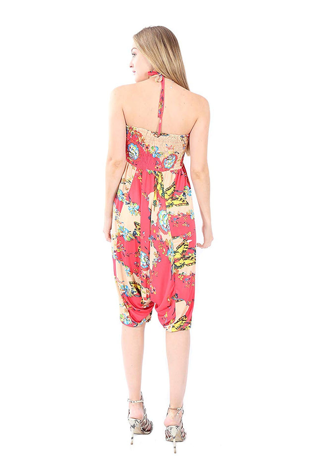 Village Venture- 3 EN 1 -Jumper -Pantalón -Blusa -Estampado de Flores y Mariposas -Unitalla-2954