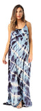 Riviera Sol Tie Dye Spaghetti Strap Maxi Vestido