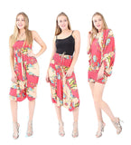 Village Venture 3 en 1 Estampado de Flores con Mariposas (Jumper, Blusa y Pantalón Unitalla -Mod 2925