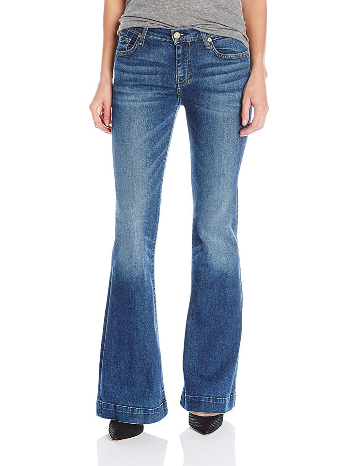 7 For All Mankind - Jeans para Mujer, Talla pequeña, sin Mangas (Entrepierna)